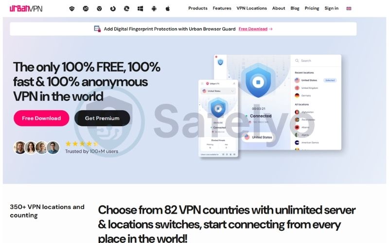 Avoid using free VPN like Urban VPN
