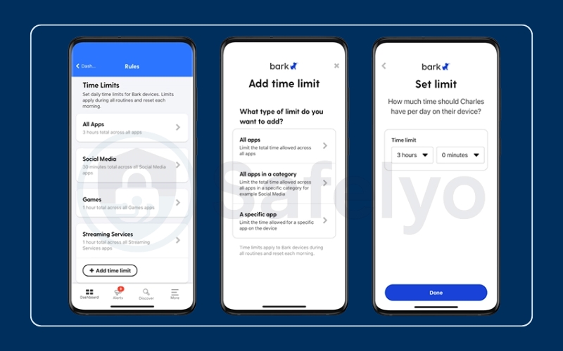 Bark Phone: Use routines and daily limits