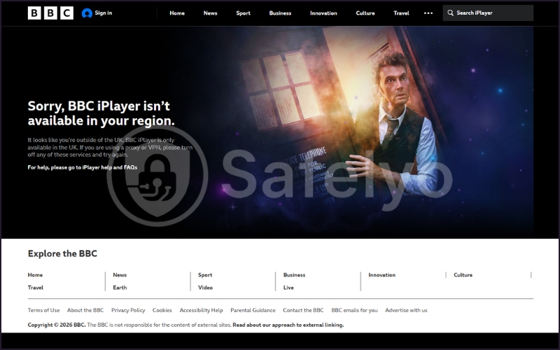 BBC iPlayer is available in the UK only, and is difficult to crack