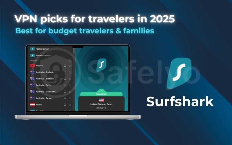 Best for budget travelers families: Surfshark