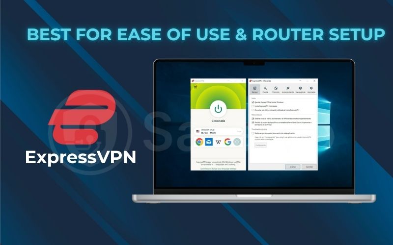 Best for ease of use router setup: ExpressVPN