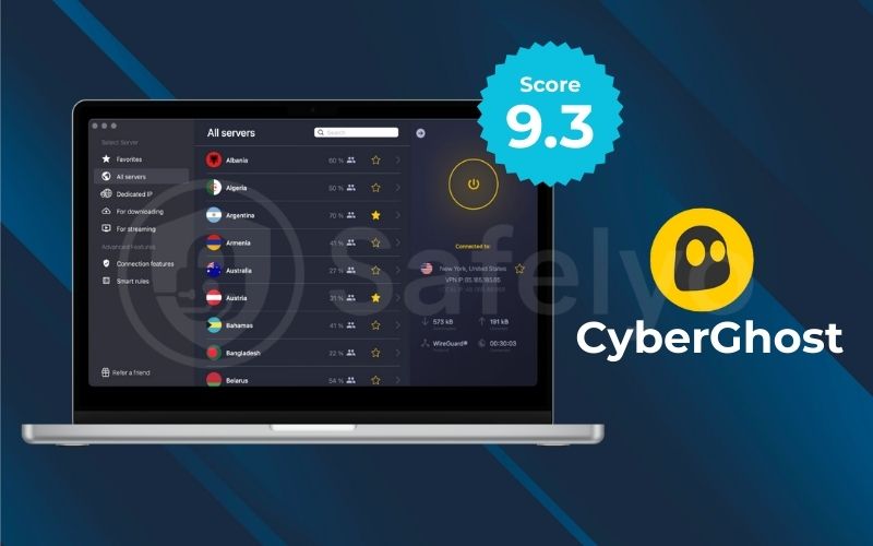 Best for guided, task-based connections: Cyberghost