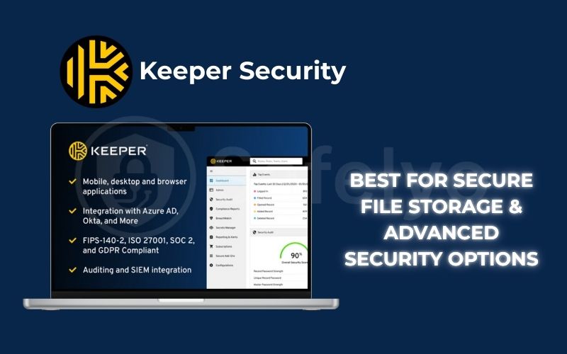 Best for secure file storage advanced security options: Keeper Security Best for secure file storage advanced security options: Keeper Security