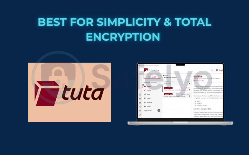 Best for simplicity & total encryption: Tuta (Tutanota)  Best for simplicity & total encryption: Tuta (Tutanota)