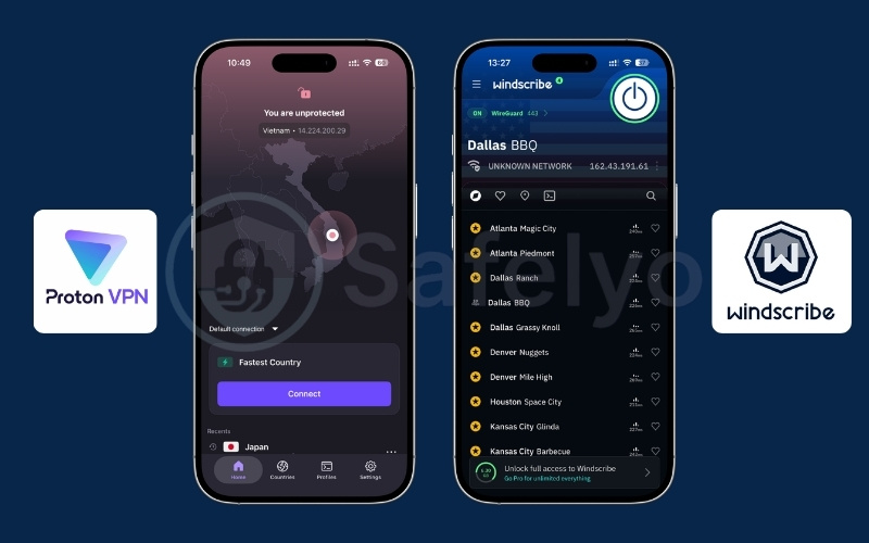 Best free VPN for iPhone: ProtonVPN and Windscribe