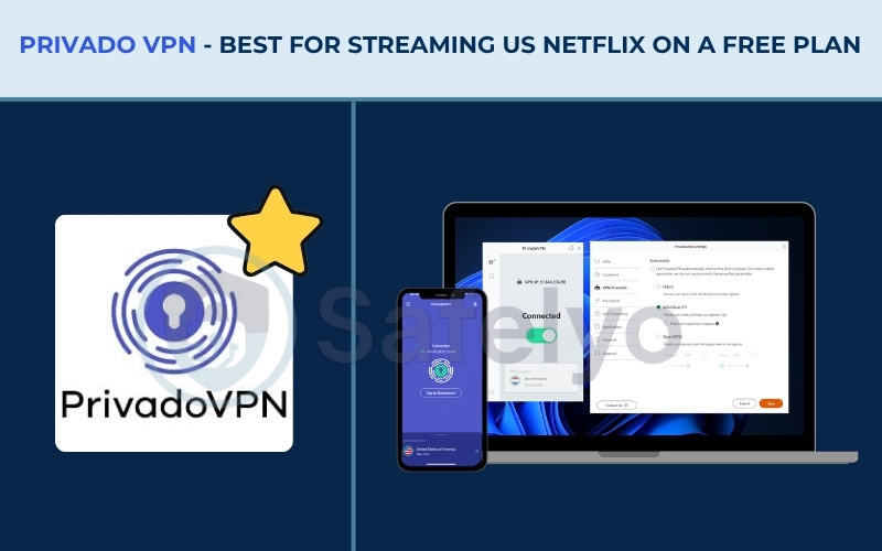 Best free VPN - PrivadoVPN