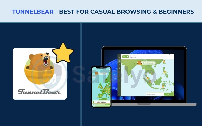 Best free VPN - TunnelBear