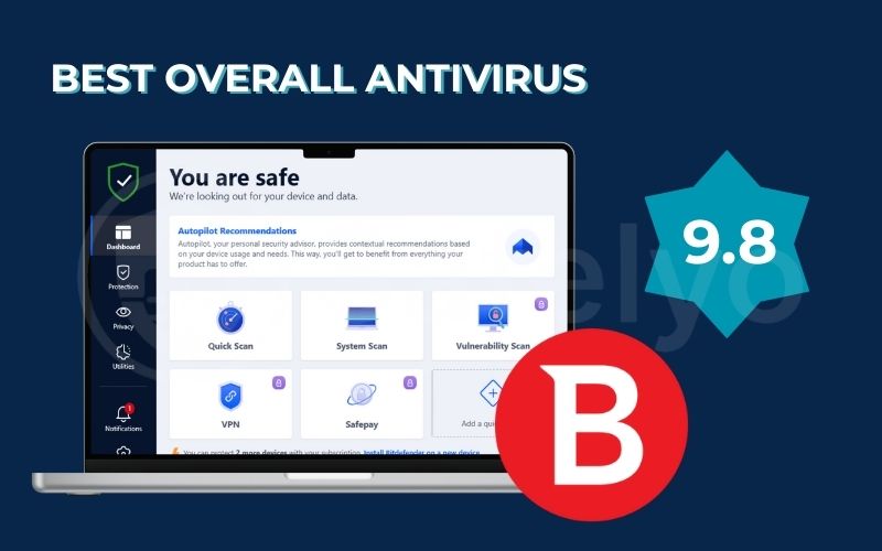 Best overall antivirus: Bitdefender Best overall antivirus: Bitdefender