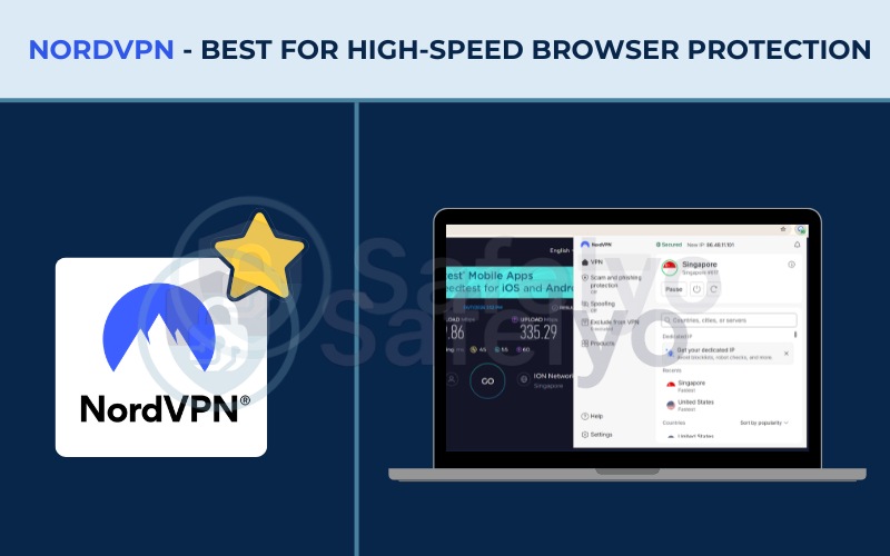 Best VPN extension for Chrome - NordVPN