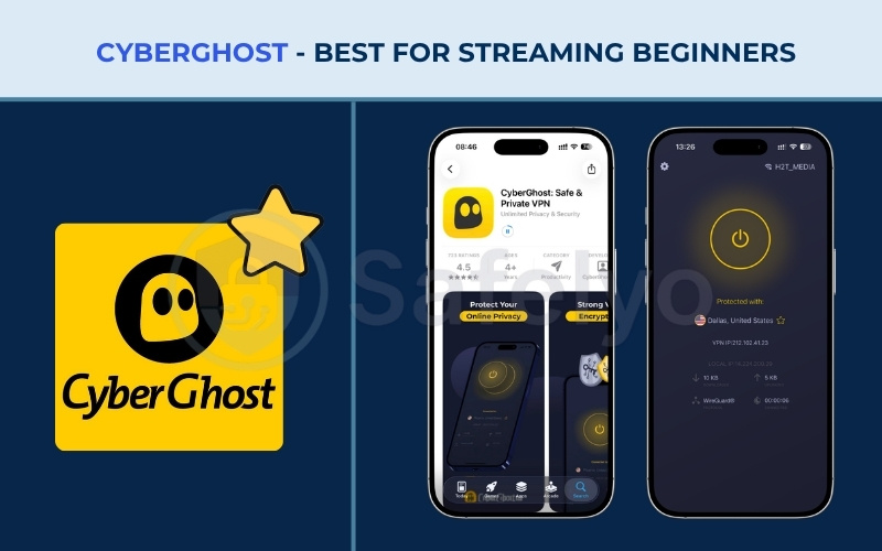 Best VPN for iPhone - Cyberghost