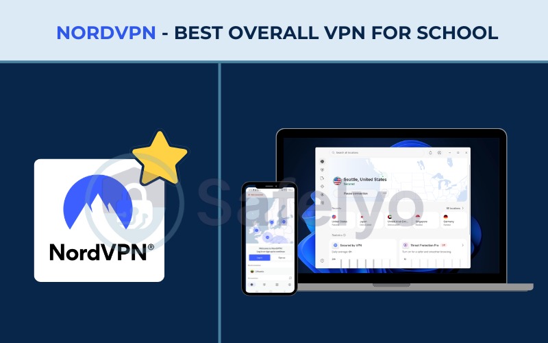 Best VPN for school - NordVPN