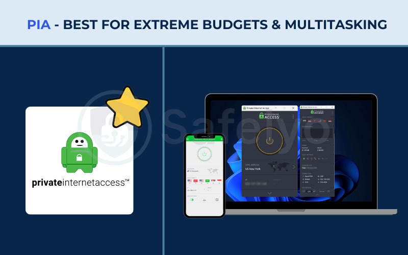 Best VPN for school - PIA 