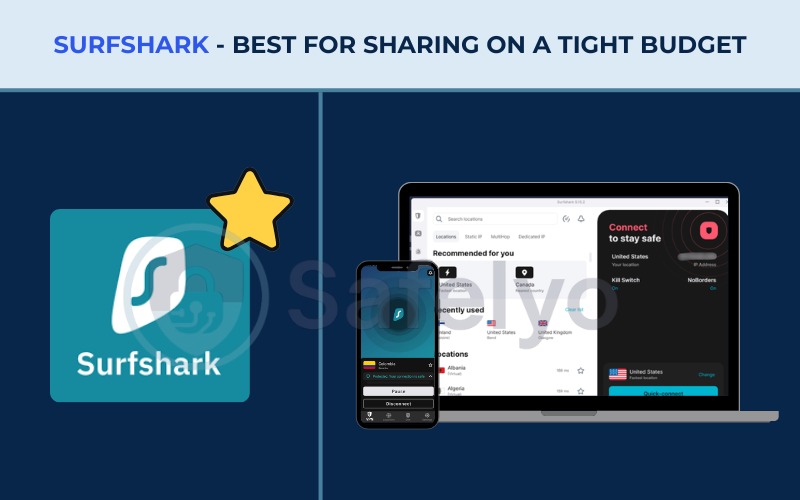 Best VPN for school - Surfshark