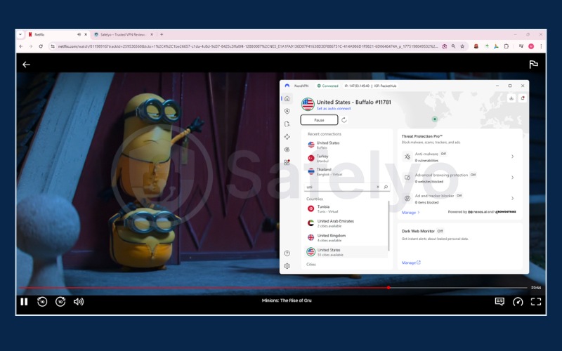 Smooth Netflix streaming with NordVPN