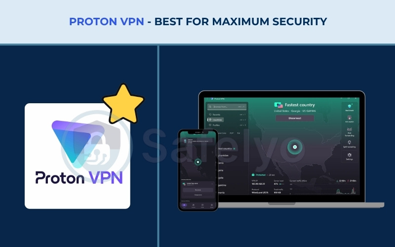Best VPN for USA - Proton VPN 