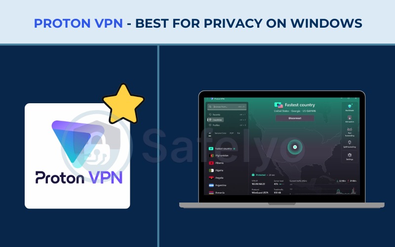 Best VPN for Windows - Proton VPN