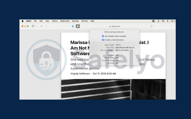 Block pop up ads on Safari using Safari Reader Mode 3