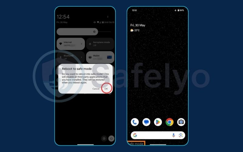 Boot into safe mode and remove suspicious apps