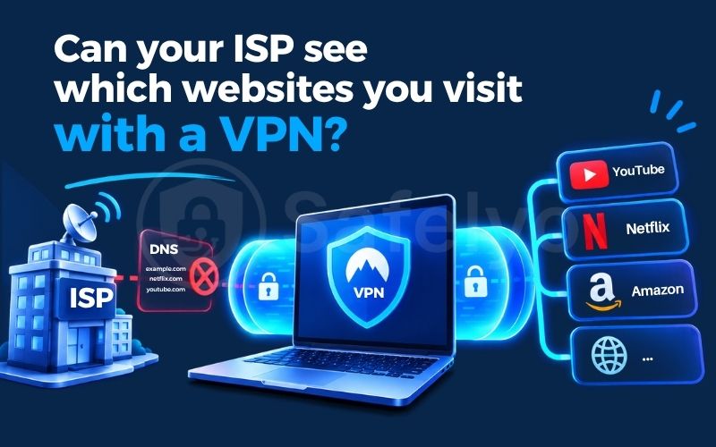 Can your ISP see which websites you visit with a VPN?