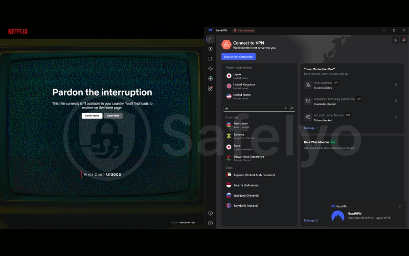 Can't watch Schitt's Creek from Vietnam without a VPN