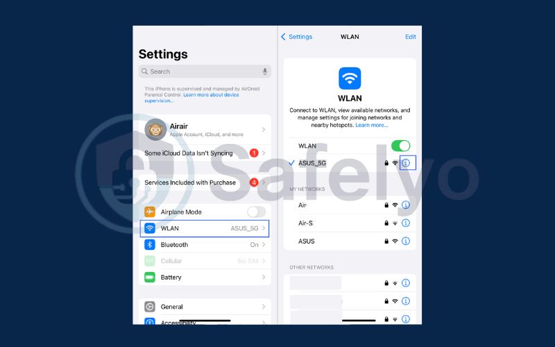 Change DNS settings 1