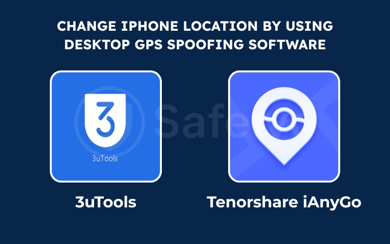 Change iPhone location by using desktop GPS Snooping Software