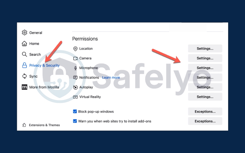 Change site permission settings 2