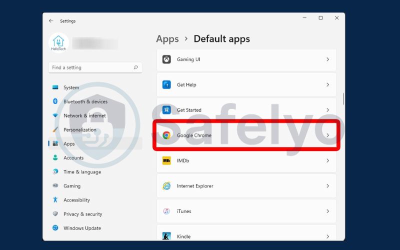 Change the default browser in Windows 11 4