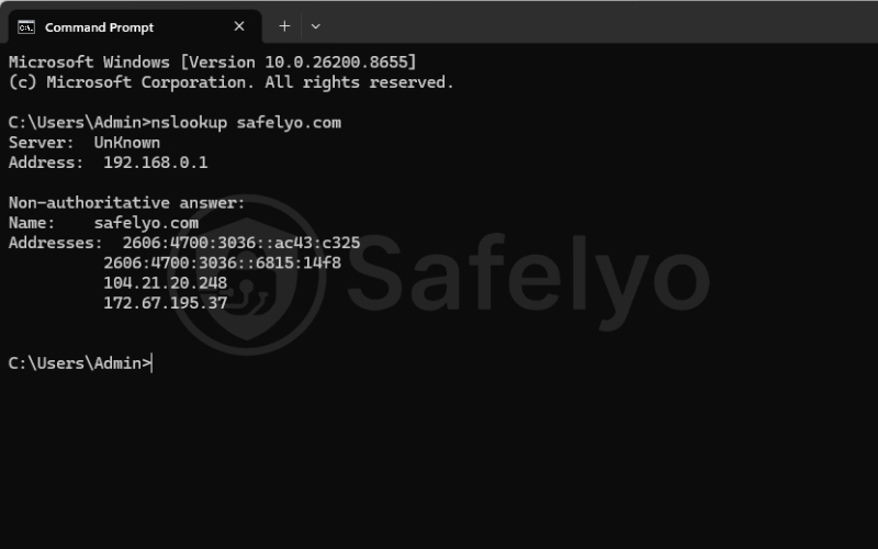 Check for router DNS proxy behavior