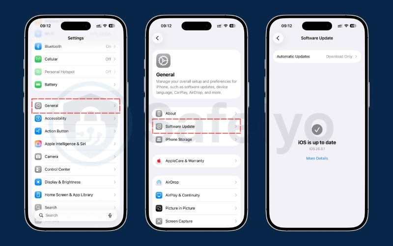 Check for update on your iPhone