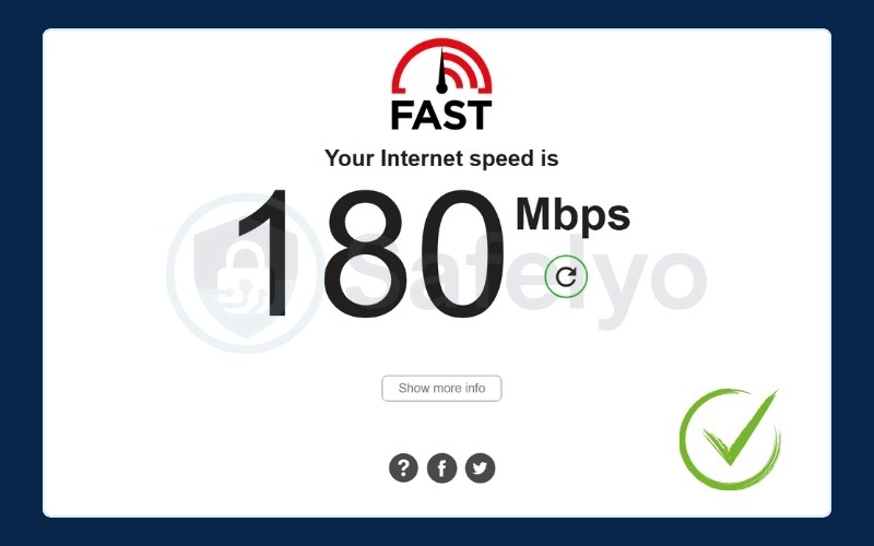 Check your baseline speed (Fast.com)