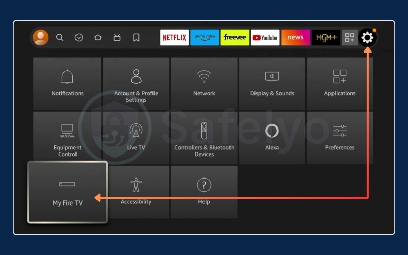 Settings > My Fire TV > About