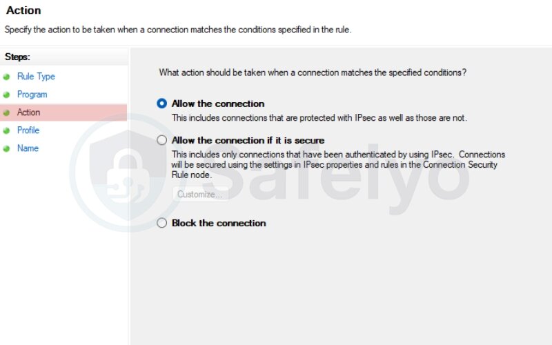 Choose Allow, Block, or Allow if secure Choose Allow, Block, or Allow if secure