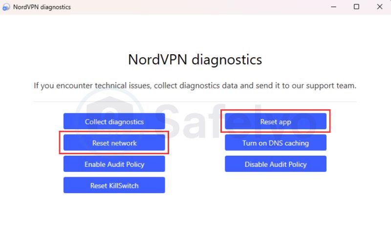 Choose Reset network and Reset app