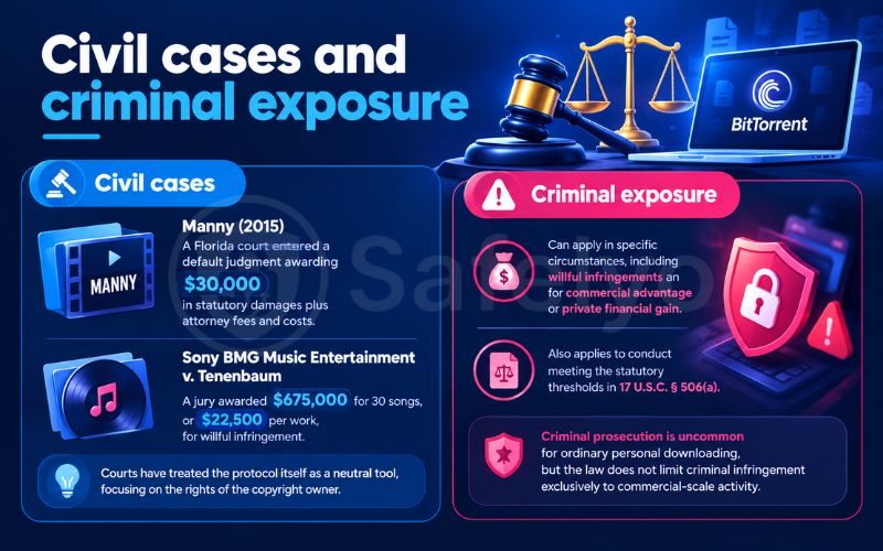 Civil cases and criminal exposure