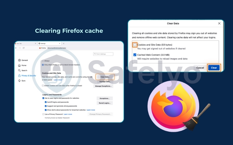 Clearing Firefox Cache on Mac