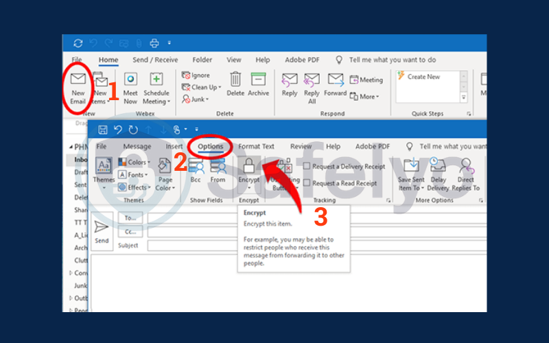 Click the "Encrypt" button Click the "Encrypt" button