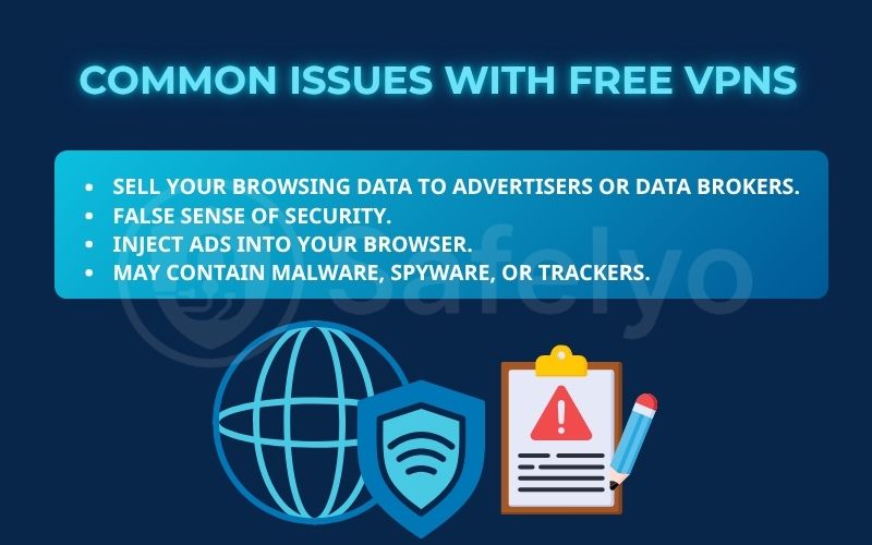 Common issues with free VPNs Common issues with free VPNs