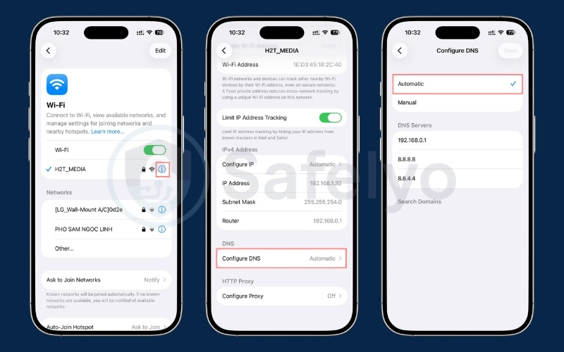 Configure DNS on iPhone