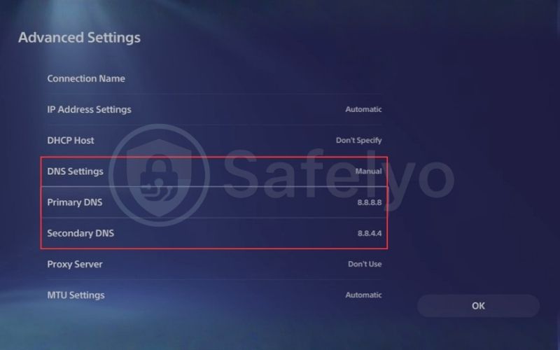 Configure Smart DNS on PS5