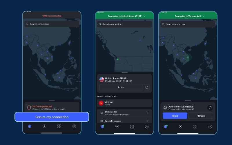 Connect to a VPN server Connect to a VPN server