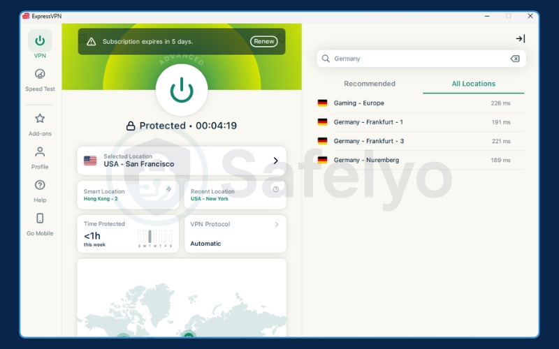 Connect to the optimal server for your goal