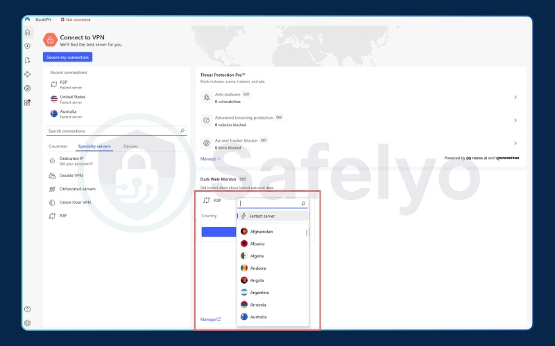 Connect to the P2P server before launching qBittorrent