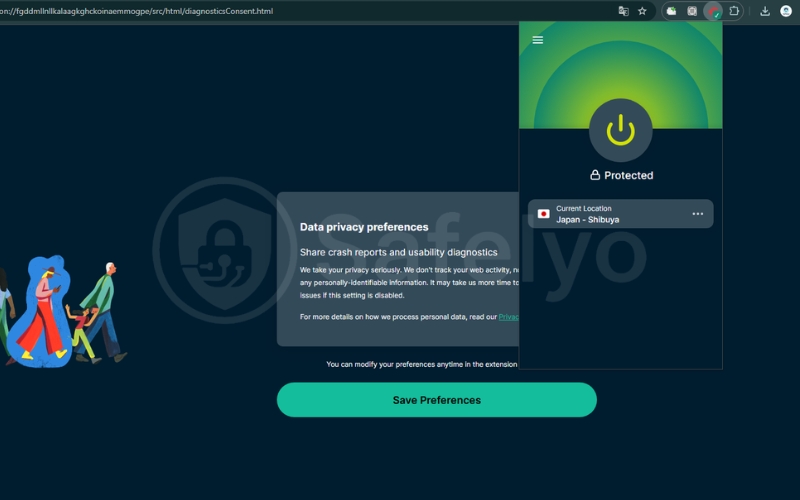 Connect using a stealth server