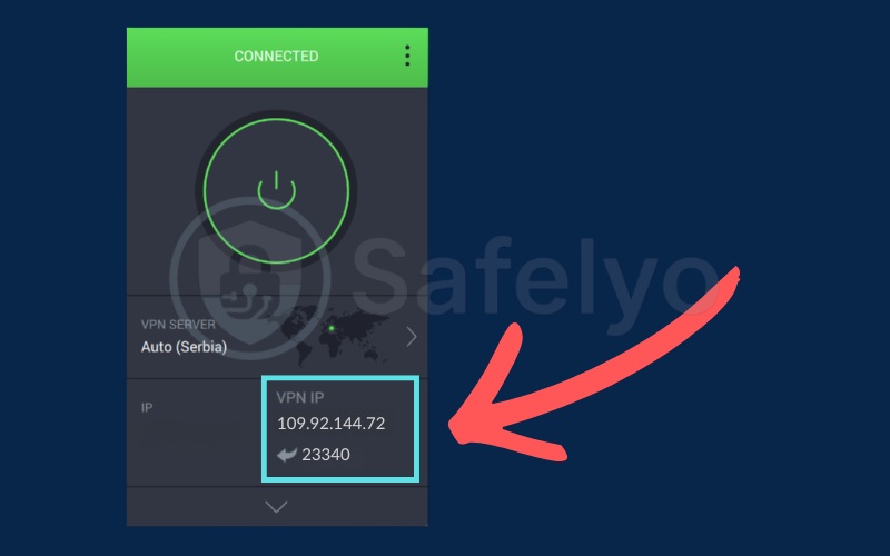 Copy the assigned port number