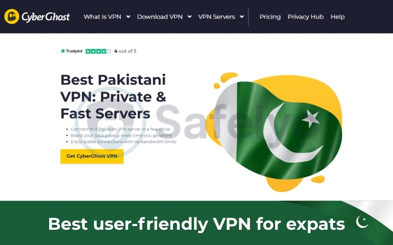 CyberGhost VPN for Pakistan