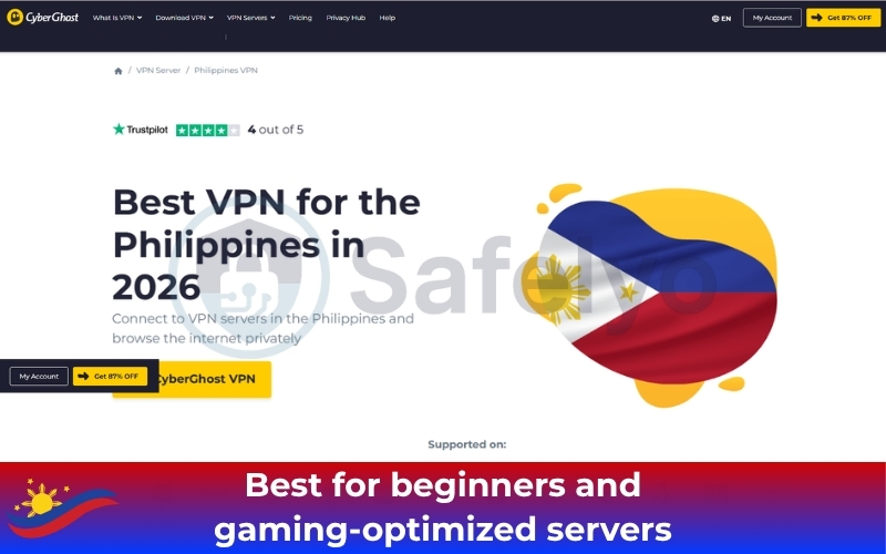 CyberGhost VPN for the Philippines