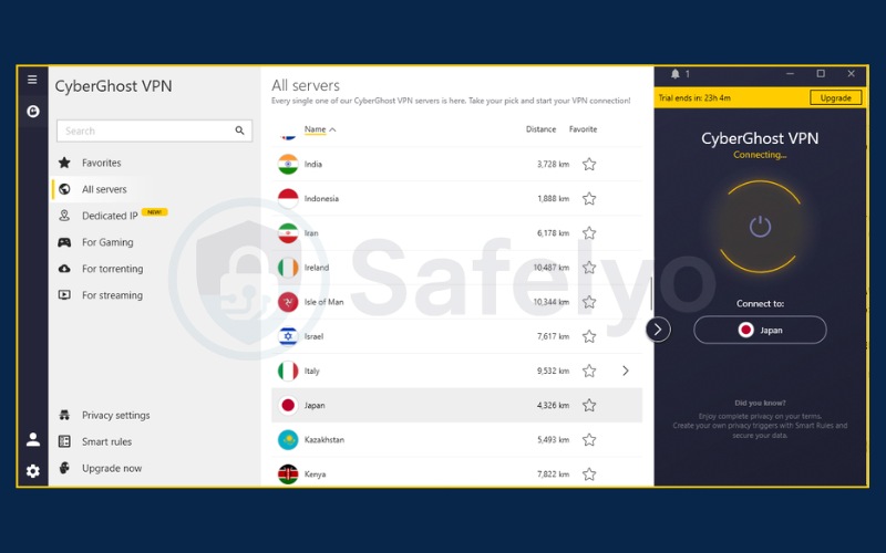 CyberGhost VPN review - App and User experience