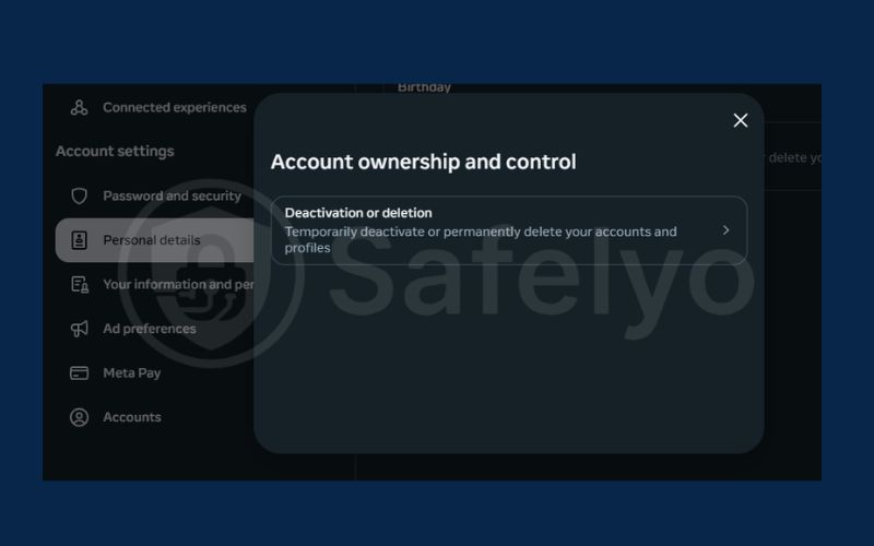 Delete Instagram account via web browser 4 Delete Instagram account via web browser