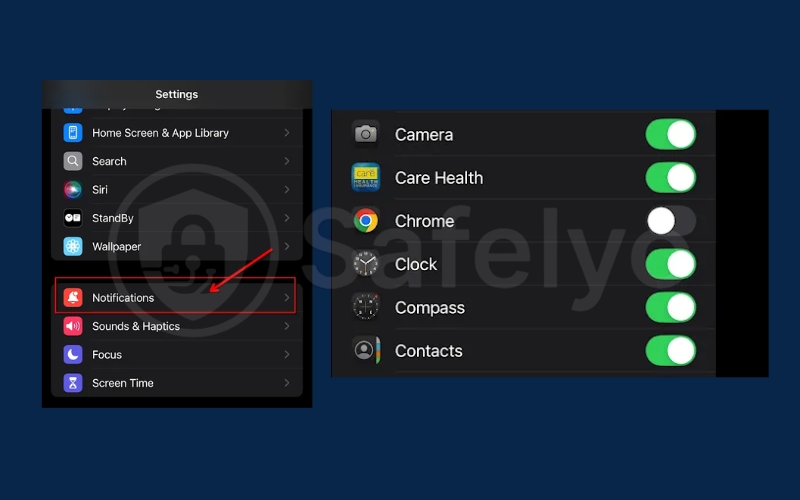 How to disable notifications on Chrome for iOS